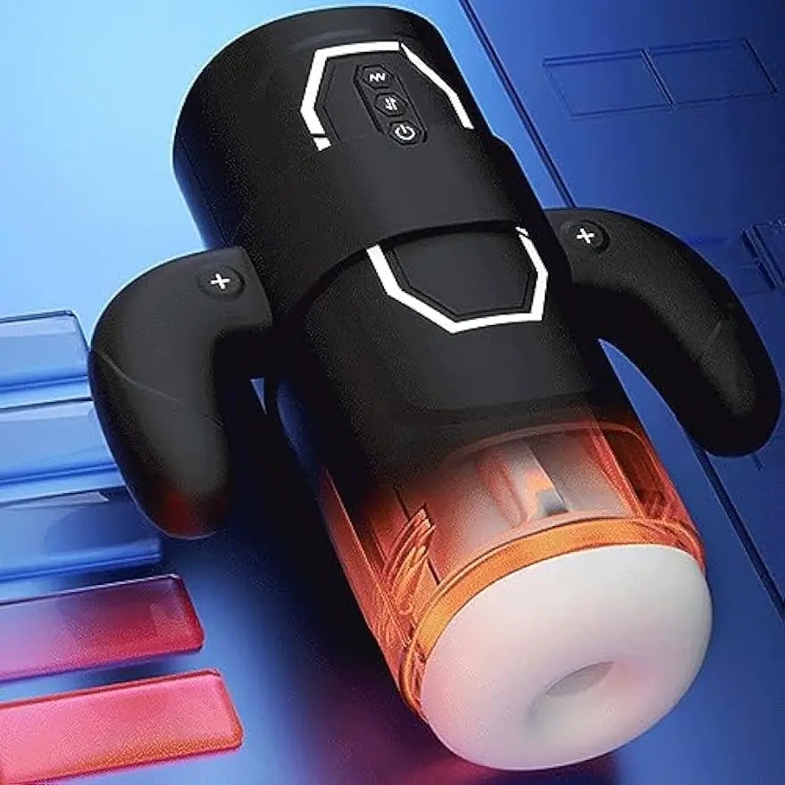 Automatic Male Masturbator Sex Toy Pocket Pussy Male Stroker with 3D Realistic Textured Heating Sucking Vibrating Smart Voice