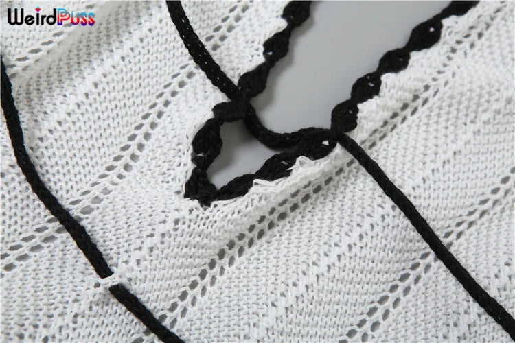 NEW Arrivals Sexy Elegant Halter Dress Women Female Summer Evening Beach Party Night Clubwear Backless Lace-Up Color-Block Sleeveless Trendy Ladies Girls Wild Fashion Clothing Supplies