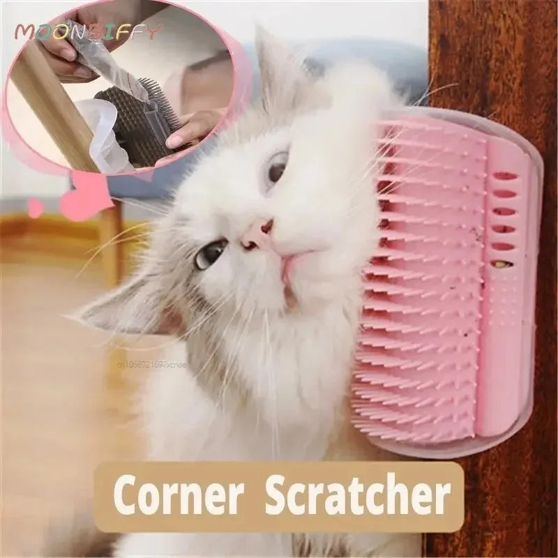 Cats Brush Corner Cat/Dog Massage Self Groomer Comb Rubs The Face with A Tickling Product New Pet Rubbing Toys