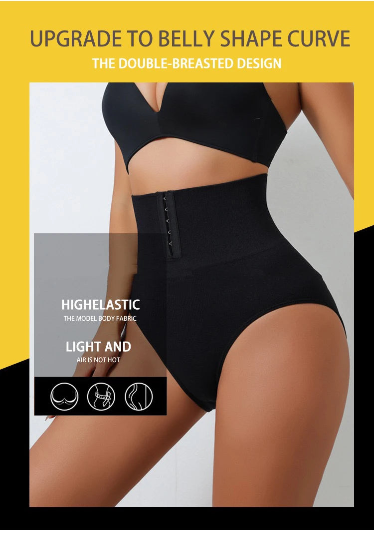 NEW Arrivals Women High Waist Shaping Briefs Buckle Adjustment Body Shaper Slimming Underwear Butt Lifter Control Pantie Shapewear Pant