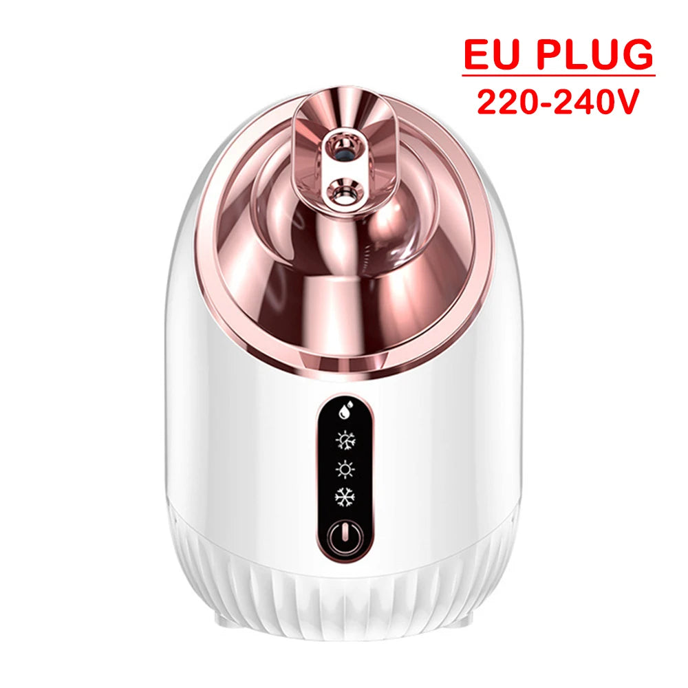NEW Arrivals HOT SALE SPA Face Steamer Nano Mist Sprayer Facial Steamer Cold & Hot Nebulizer Facial Sauna Humidifier For Pores Cleansing Moisturizing Ladies Beauty Salon Spa Supplies