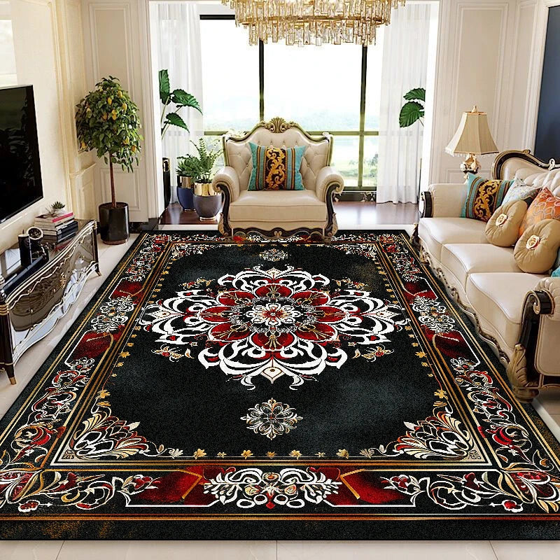 NEW Arrivals 8 Patterns/Flannels Luxury Persian Red Carpet Living Room Decoration Sofa Area Rugs 200x400cm Large Area Bedroom Non-Slip Floor Mat Washable European Style Luxury Carpets