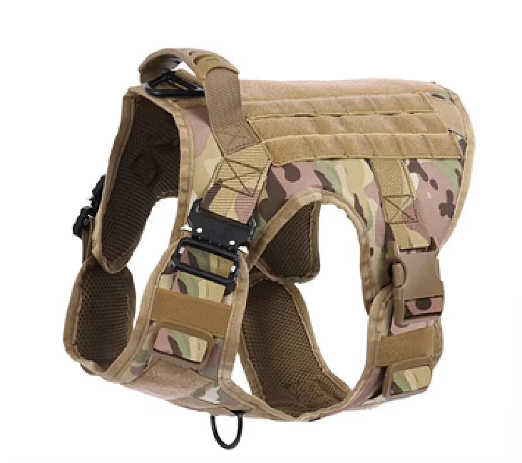NEW Arrivals Tactical Dog Harness Adjustable Pet Chest Strap Working Training Easy Control Pet Vest-Type Service Traction Pets Supplies
