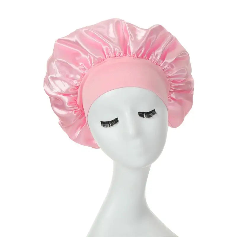 Silky Satin Lined Bonnet Sleep Cap Stay On All Night Hair Wrap Cover Slouchy Beanie For Curly Hair Protection For Women And Men