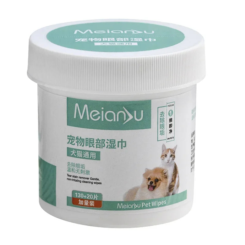 NEW Arrivals 3/5 Boxes Korean Pet Wipes 150PCS of Pet Wipes, Dogs Cats Eye and Ear Cleaning Wax Stain Removal Wipes, Puppy and kitten Hygiene Accessories Pets Health Care Supplies