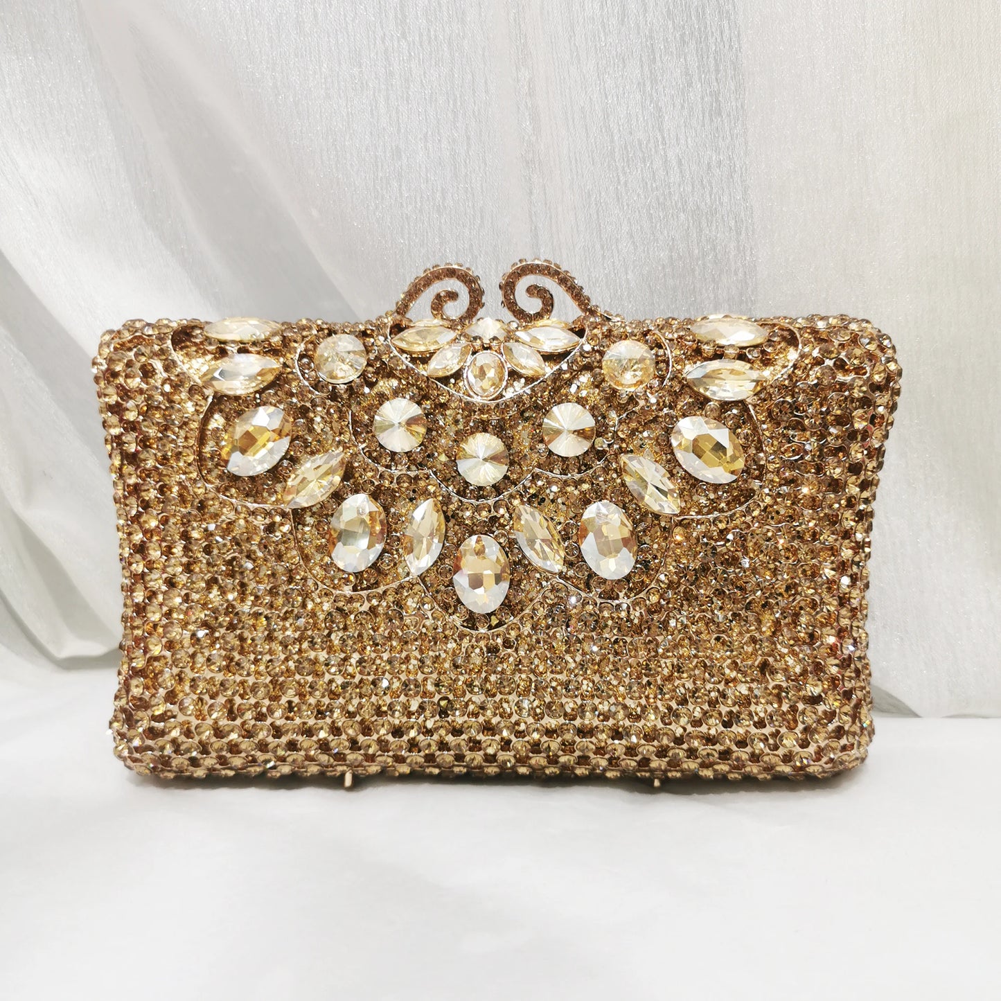 NEW Luxury 16 Styles Women Dark Gold Stones Clutch Bags Lady Evening Bag Bridal Rhinestone Handbags Wedding Dinner Business Dinner Purse Girls Ladies Luxury Fashion Apparel Accessories Clothing Supplies
