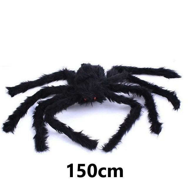 NEW 30-200CM Halloween Big Plush Spider Halloween Decoration Party Props Outdoor Big Spider Decoration Chamber Trick A Prank Big Spider