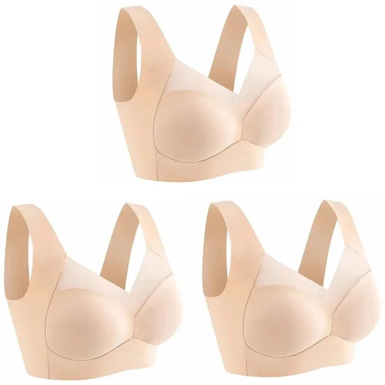 NEW Arrivals L(50KG) -6XL(110KG) Top Quality Ice Silk Seamless Sport Bra Gather Prevent Sagging Underwear No Steel Ring Comfortable Large Size Bra Sexy Vest Bralette Chubby Ladies Underwear