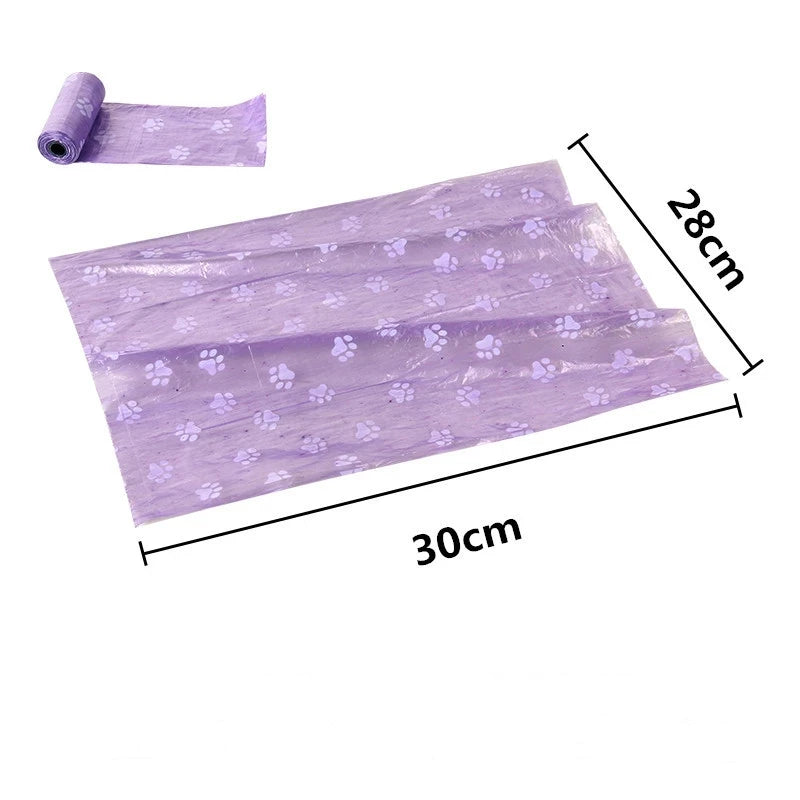 New Arrivals 10 Rolls Set Pet Dog Poop Bags Dispenser Collector Scoop Holder Puppy Cat Pooper Scooper Bag Small Rolls Outdoor Clean Pets Hygiene Supplies