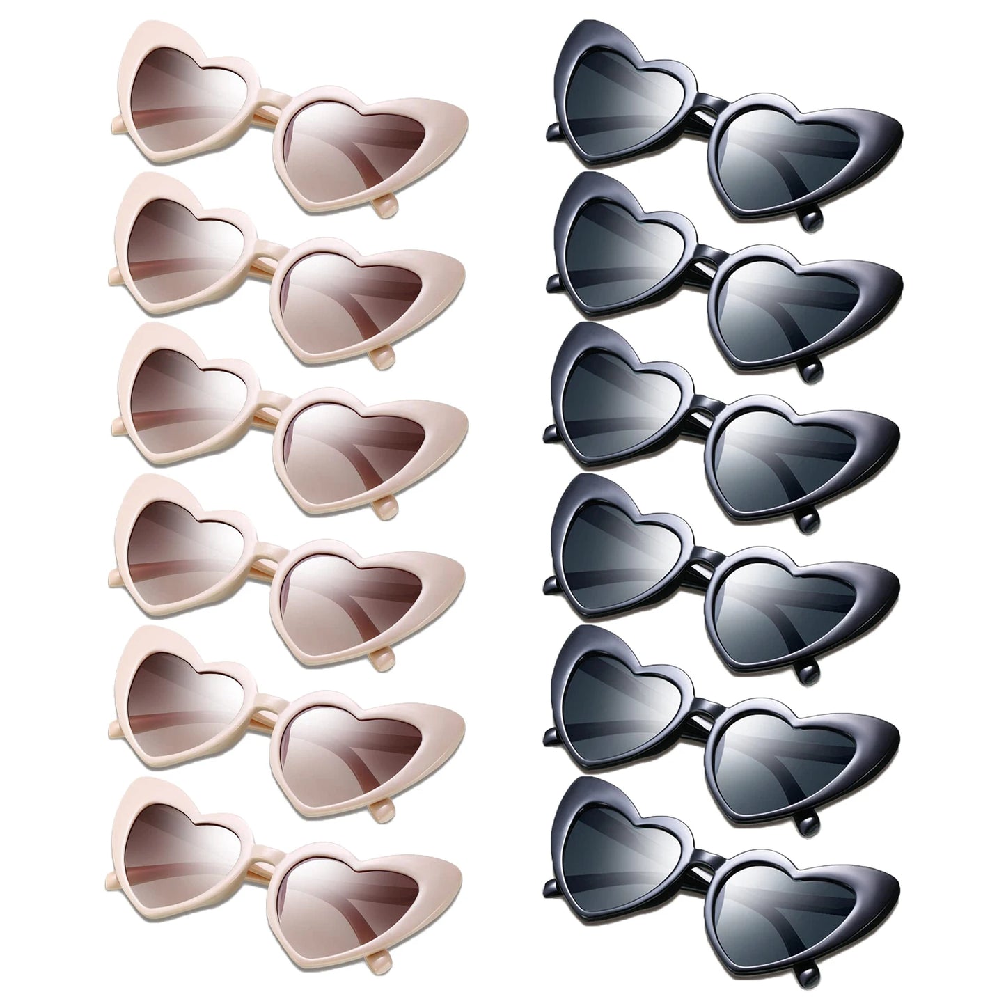 NEW Arrivals 24-48-100PCS Set Wedding Heart Sunglasses Memories for Wedding Guests Wedding Souvenirs Sunglasses Wedding Party Bachelorette Hen Party Accessories