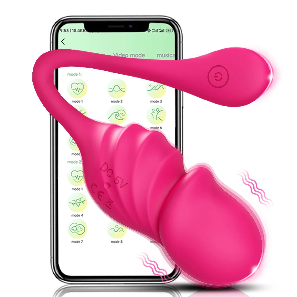 Wearable Bluetooth APP Vibrator Egg for Women Dildo Clitoris Stimulator Remote Vibrating Panties Female Sex Toys for Couples