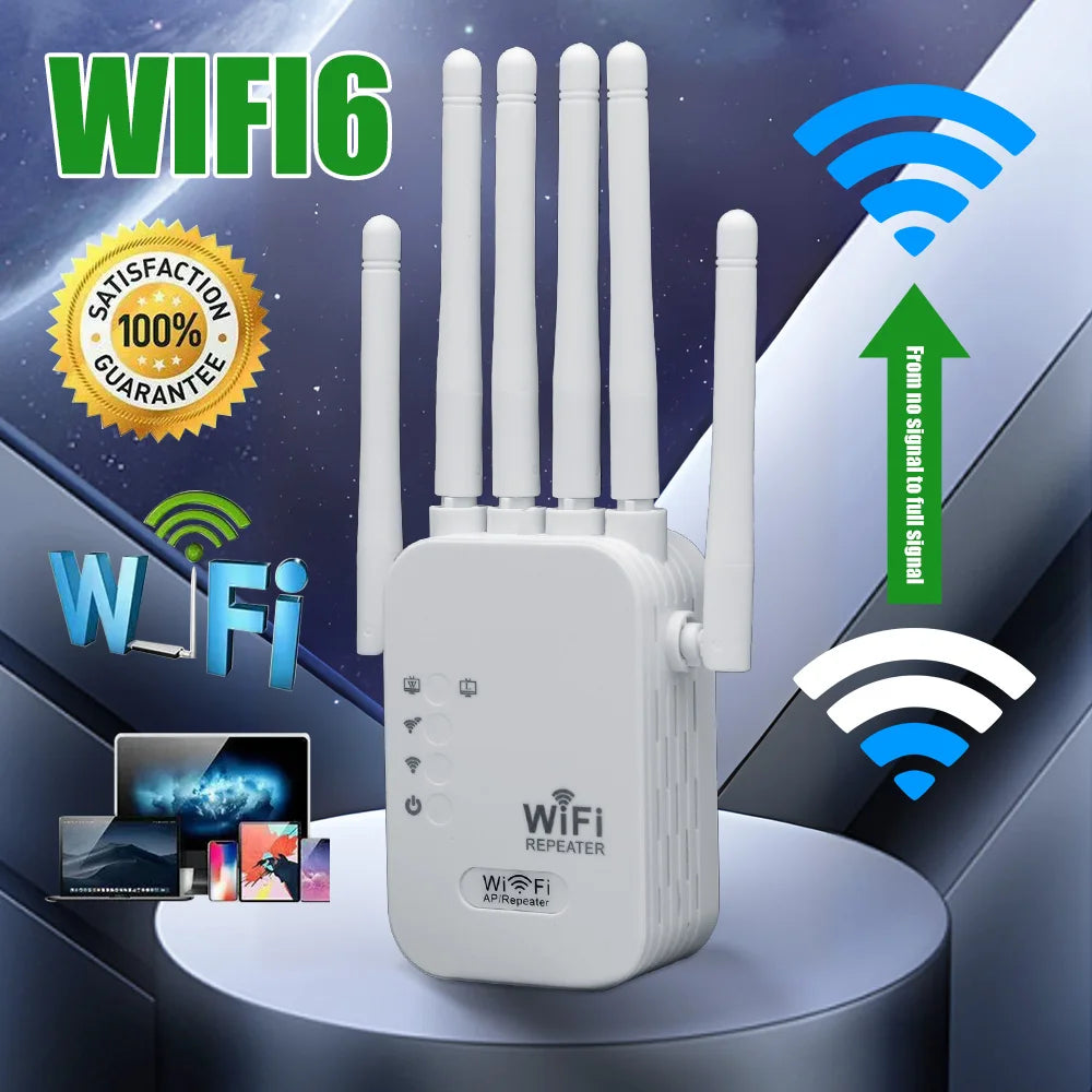 NEW Arrivals 300Mbps Single frequency Wi-Fi Repeater Wireless WIFI Extender Wi-Fi Booster 2.4G Network Amplifier 360° Full Coverage Signal Home Electronic Supplies