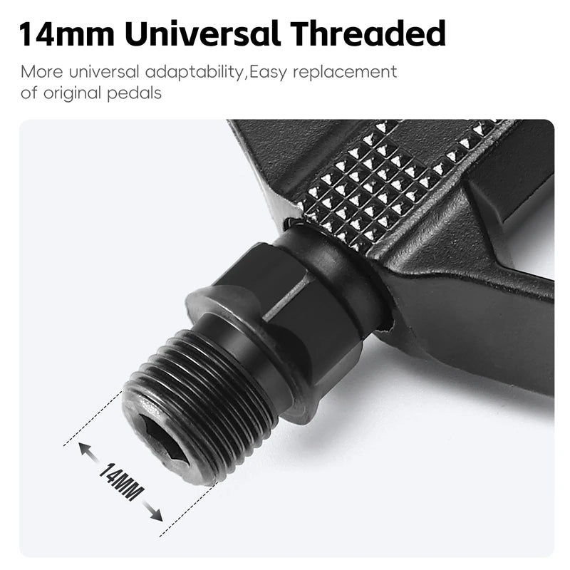 NEW Bicycle Pedals Sealed DU Bearing Nonslip Pedal Mountain Road Bike Cycling Alloy MTB Pedal Bicycle Accessories