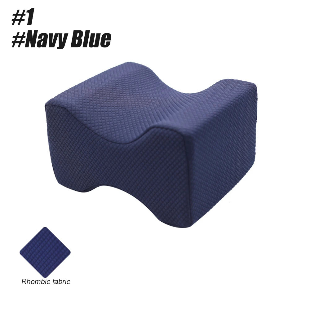 NEW Arrivals Memory Foam Wedge Sleeping Knee Pillow for Side Sleepers Back Pain Sciatica Relief Pregnancy Maternity Pillows Back Leg Cushion Health Care Accessories