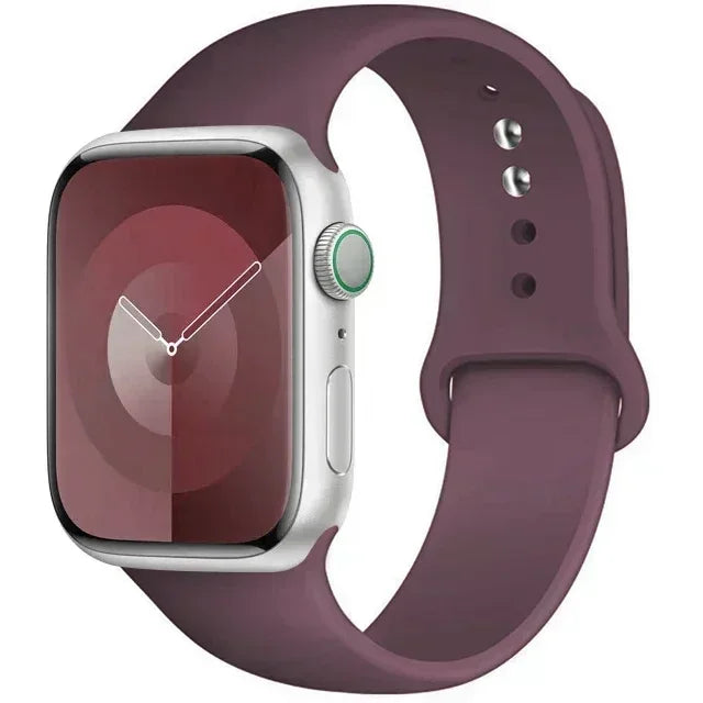 Original Silicone Strap For Apple Watch Band 44mm 38-40 42-46 41-45 46MM 49 mm Bracelet Watch Serie Accessories 10 9 7 4 5 6 8 SE Ultra 2 3 Electronics Supplies
