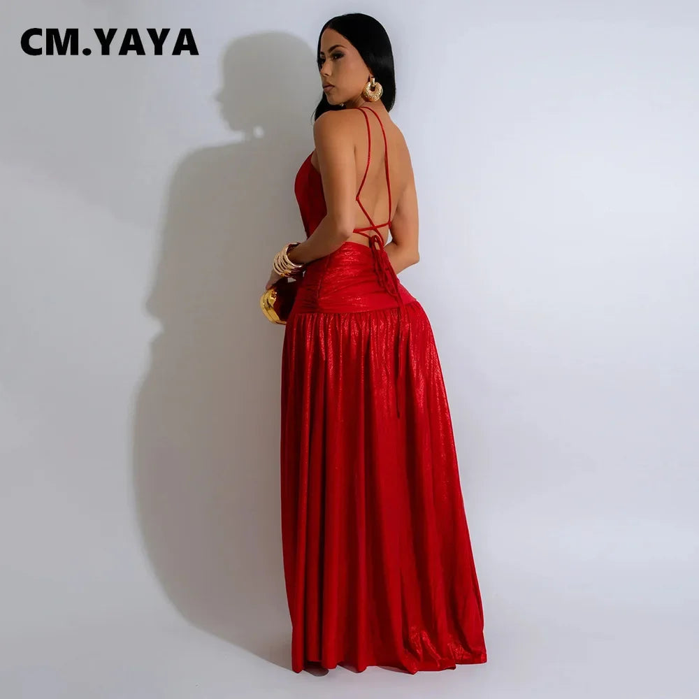 NEW Arrivals S(8)-2XL(18-20) UK Size Black/Golden/Red Women Sexy Sleeveless Backless High Waist Wedding Guest Birthday Party Long Maxi Dress Spring Autumn Sexy Evening Party Split Dresses