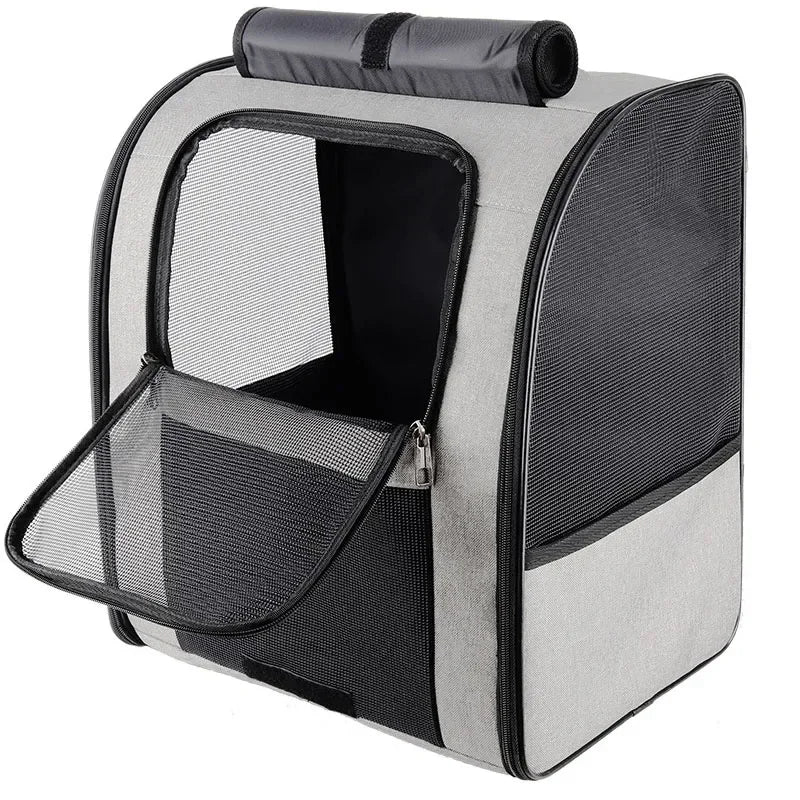 NEW Arrivals Pet Cat Puppy Backpack Large Space Breathable Portable Outdoor Hiking Travel Bag Backpack Cat Small Dog Transport Cat Backpack Pet Supplies