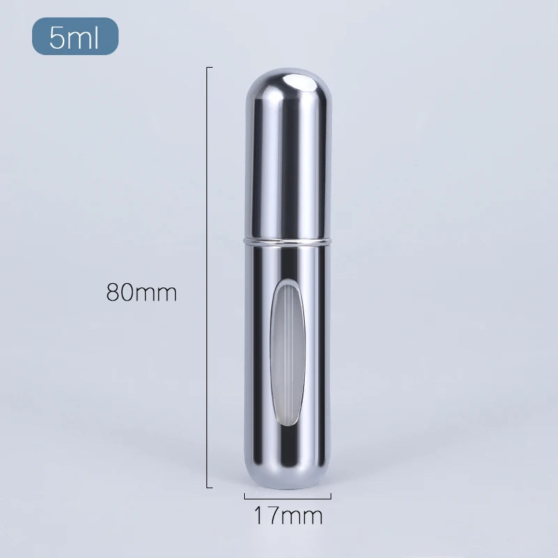 5/8ml Portable Mini Refillable Perfume Atomizer Aluminum Parfume Spray Bottle Empty Cosmetic Containers for Travel Tool