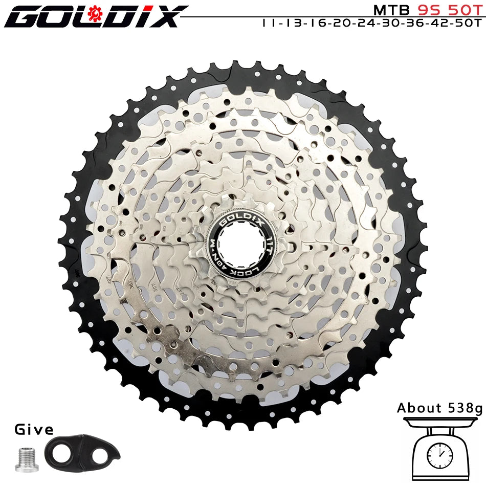 NEW MTB Cassette K7 8/9/10/11/12 Speed 36/40/42/46/50/52T SUNSHINE Bicycle Freewheel Bicycle Sprocket for Shimano/SRAM Bicycle Accessories Sports Supplies