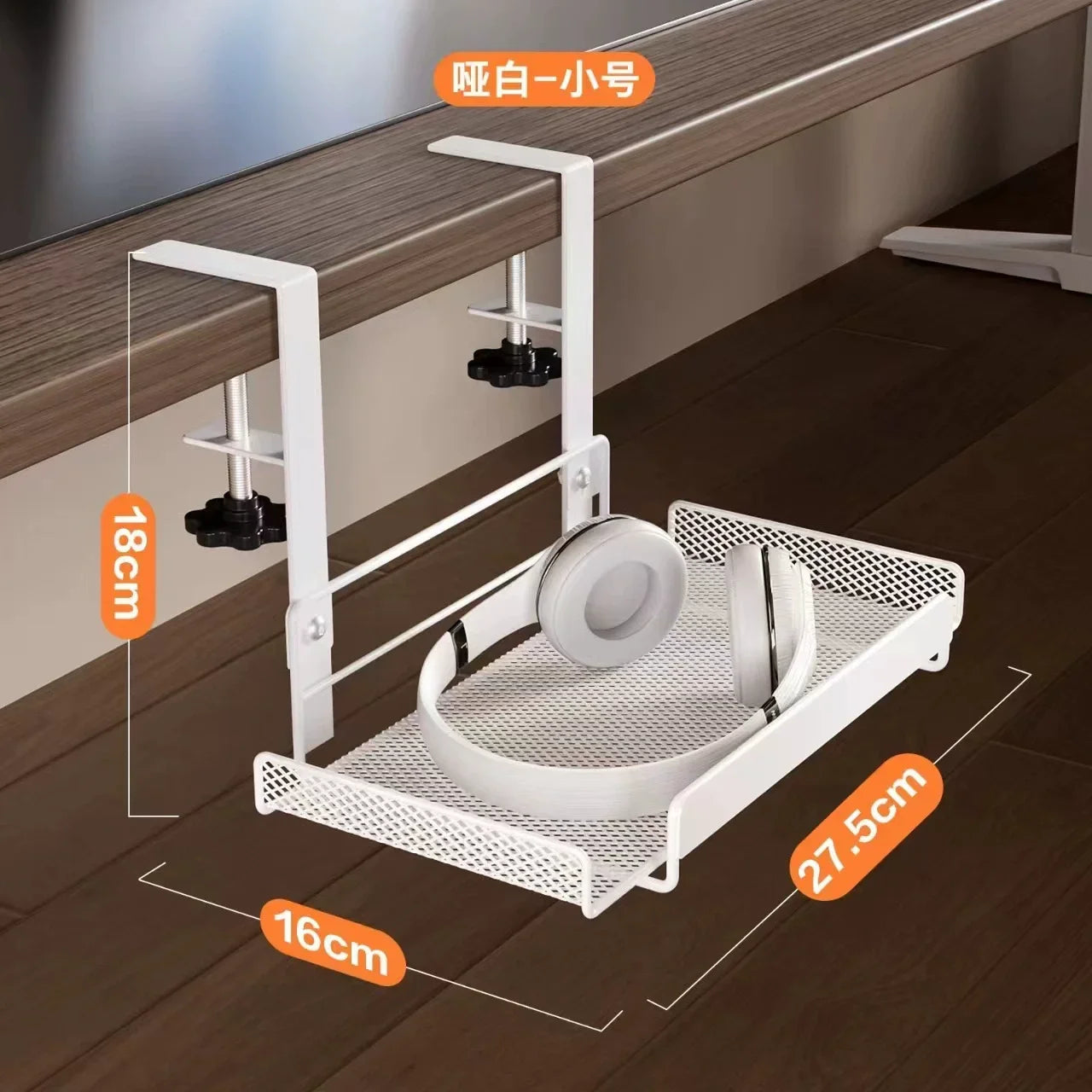 NEW Under Desk S-Large Cable Storage Rack No Drill Steel Desk Cable Organizers Wire Management Tray Cable Rack Storage Under The Office Desk Home Office Electronics Tools Accessories