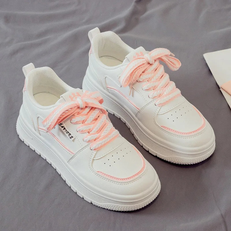 Designer Platform Running Sneakers Women Tennis shoes Woman Walking Chunky Sneakers white Casual Slip on Vulcanized Shoes