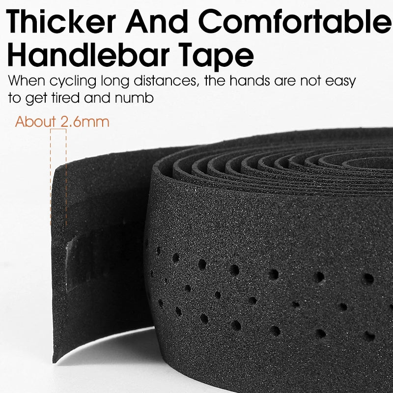 NEW Arrivals West Biking Handlebar Tape Anti-Slip Shock Straps Road Bike Handlebar Winding Straps Cycling Damping Bar Tape With 2 Bar Plug Bicycle Accessories