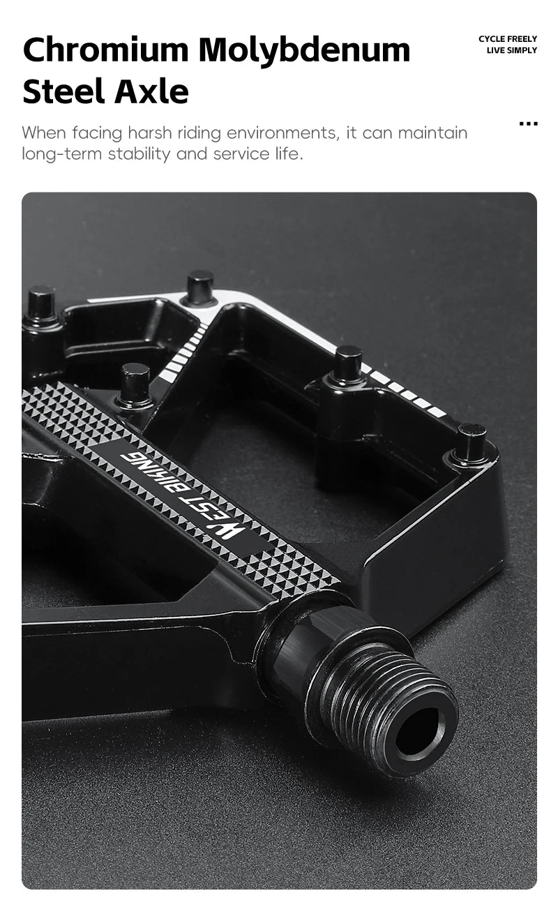 NEW Bicycle Pedals Sealed DU Bearing Nonslip Pedal Mountain Road Bike Cycling Alloy MTB Pedal Bicycle Accessories