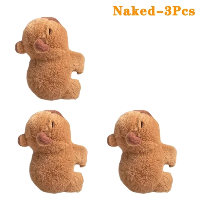 NEW Arrivals 1-10PCS Set Capybara Clap Circle Toys Slap Snap Wrap Wristband Bracelet Capybara Plush Hand Ring Fun Pop Circles Kids Gift