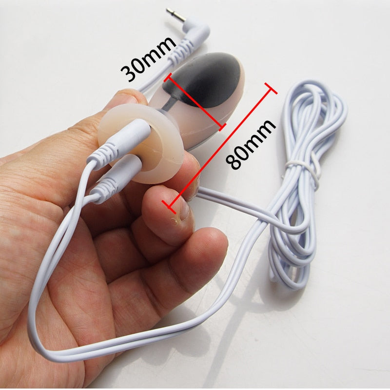 Electro Shock Anal Butt Plug,BDSM Toys,Electric Sex Cock Ring,Electrostimulation Electrostimulator,E stim Estim Stimulation