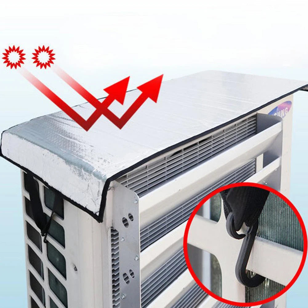 NEW Arrivals 46x95CM Air Conditioning Cover Outdoor Sun Rainproof Anti-Dust Anti-Snow Cleaning Cover Home Air Conditioner Keep Cleaning Tool for Home Office Shopping Stores
