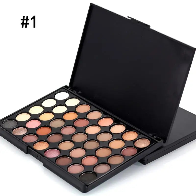 NEW Arrivals 40 Colors Set Glitter Eyeshadow Palette Matte Waterproof Long Lasting Pressed Powder Cosmetics Kit Fashion Women Make-Up Tools Cosmetics Supplies