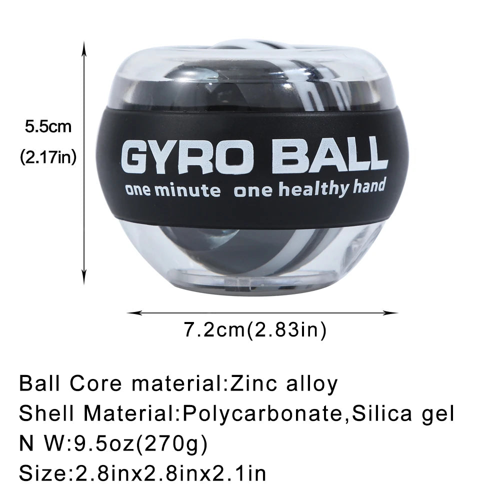 NEW Self-Starting Wrist Gyro Ball Power Trainer Ball Wrist Strengthening Device Forearm Exerciser Strengthen Arms Fingers Muscles Sports Accessories