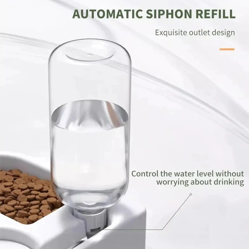 NEW Automatic Drinking Love Pet Bowl Moisture-Proof Cat Bowl Dog Basin Dual-Use Multi-Functional Drinking And Feeding Set Pets Supplies