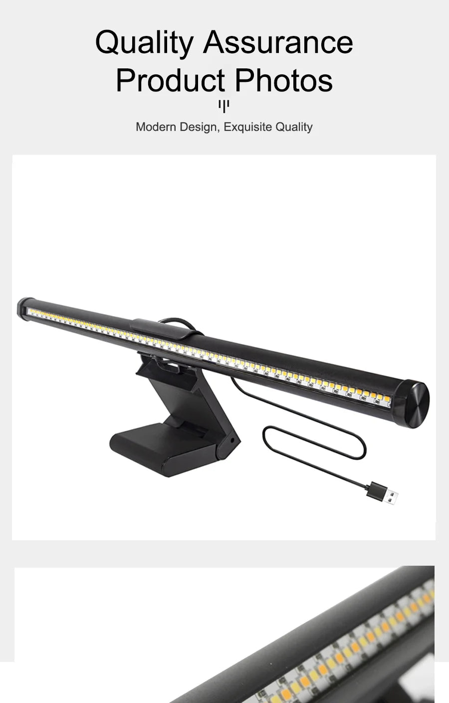 NEW Arrivals 30CM Screen LED Bar Desk Lamp PC Computer Laptop Screen Lamp Hanging Light Bar Table Lamp Office Study Reading Light For LCD Monitor