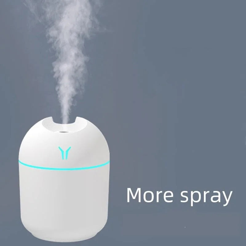 NEW Arrivals 250ML USB Mini Air Humidifier Aroma Essential Oil Diffuser For Home Office Car Ultrasonic Mute Mist Maker Diffuser with LED Color Lamp Bedroom Living Room Aromatherapy