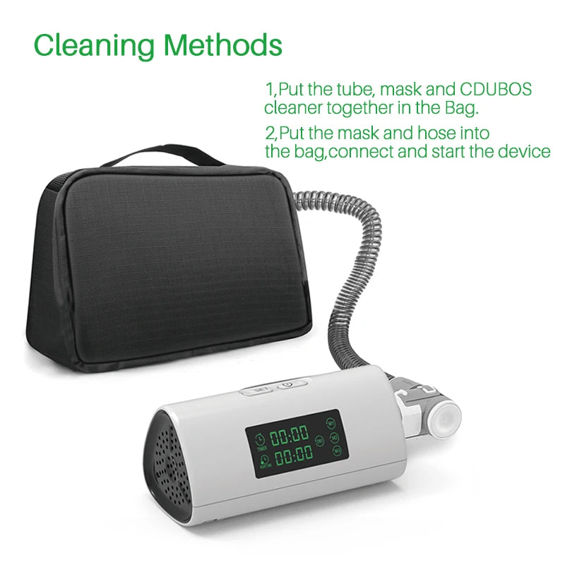 NEW Arrivals Asthma Snore Apnea Portable CPAP Cleaner Ozone Sleep Ventilator Air Purifier Air Disinfection Elderly Kids Anti Apnea Respirator Snoring Home Health Care Machine Supplies