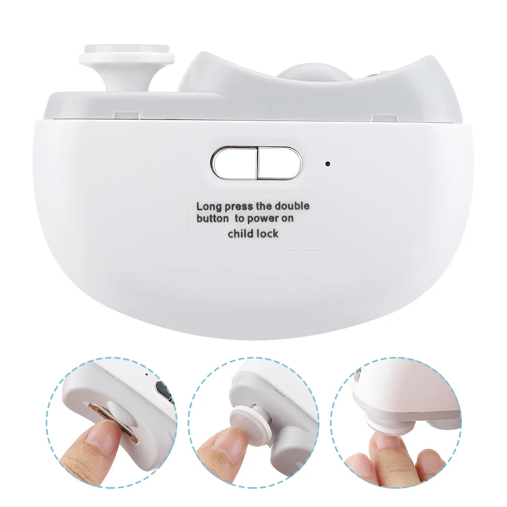 NEW Arrivals Electric Nail Clipper for Elderly Automatic Adult Baby Nail Trimmer Fingernail Grinding Nail Cutter Manicure with Light Sharpen