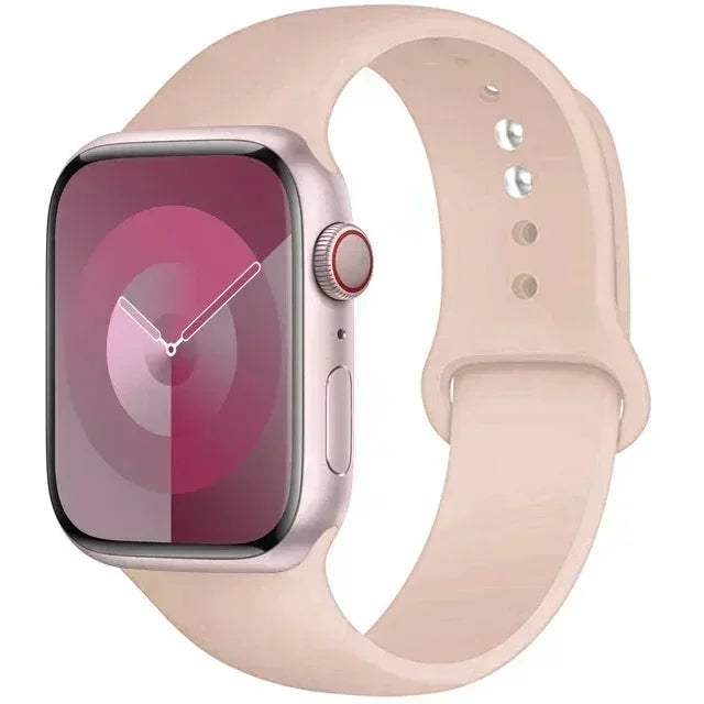 Original Silicone Strap For Apple Watch Band 44mm 38-40 42-46 41-45 46MM 49 mm Bracelet Watch Serie Accessories 10 9 7 4 5 6 8 SE Ultra 2 3 Electronics Supplies