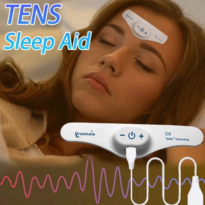 TENS Electric Intelligent Sleeper Device Headworn Massage Helps Insomnia Patients with Low Frequency Pulse Assisted Sleep