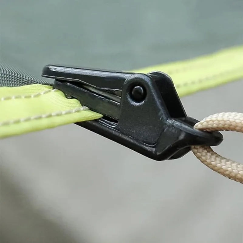 NEW 36PCS Set Awning Rope Clamp Tarpaulin Clip Tent Canopy Clip Buckle Reusable Tent Crocodile Clip Awning Outdoor Camping Accessories