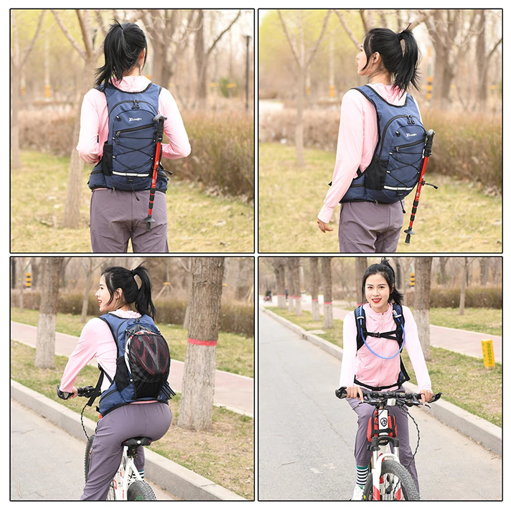 NEW Arrivals Hydration Backpack with Hydration Bladder, 1L, Small Running Backpack with Hydration System, Jogging for Men and Women Outdoor Travel Hiking Climbing Cycling Backpack