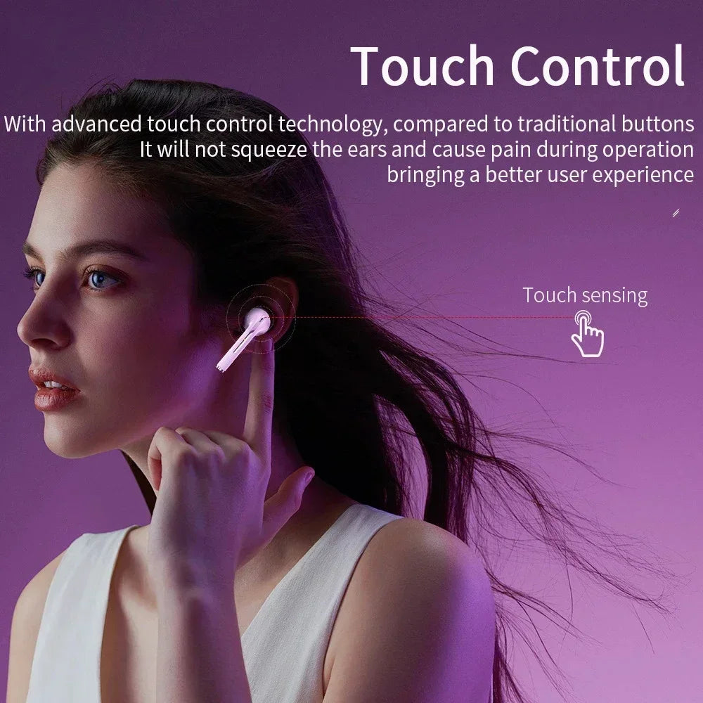 ORIGINAL XIAOMI J18 True Wireless Earphone Noise Cancelling Headphone HiFi Stereo Game With Microphone TWS In Ear Earbuds Waterproof Headset Sports Electronics Supplies