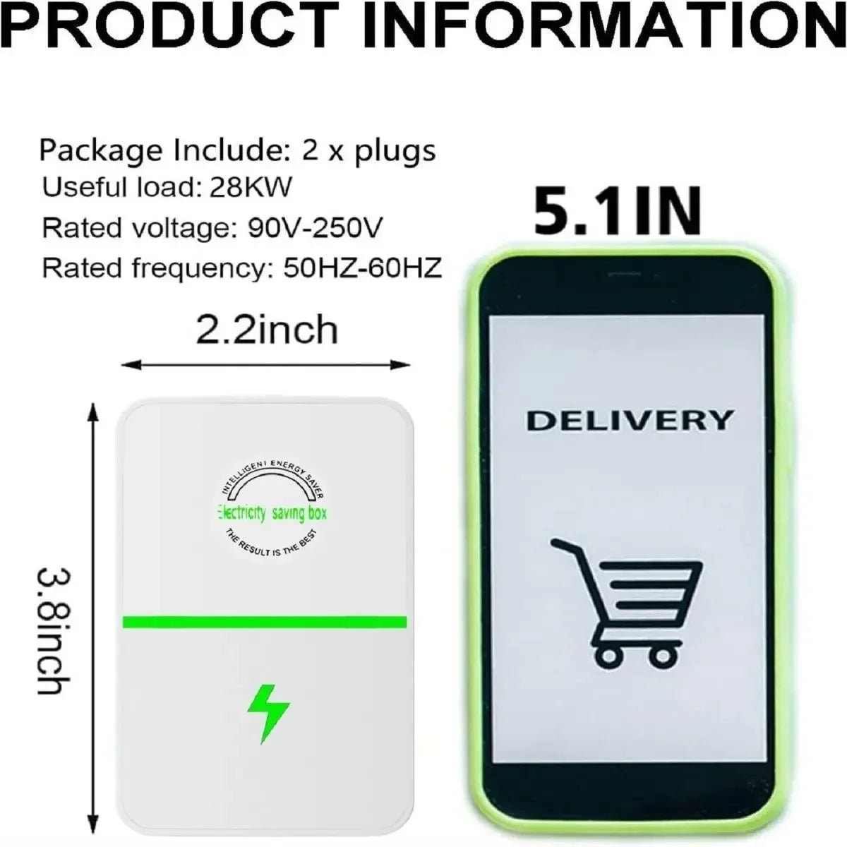 NEW Arrivals Energy Saver Electric King High Power Poly-Energy Household Electric Energy Saving King Air Conditioner Electricity Saver Device Home Office Electrical Accessories