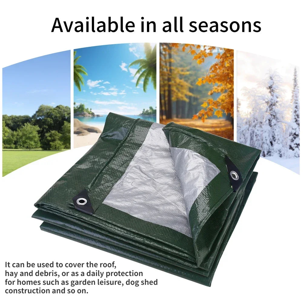 300CM 120GSM PE Sun Shelter Rectangle Waterproof Sunshade Protection Outdoor Canopy Shade Sail Awning Camping Hiking Shade Tents