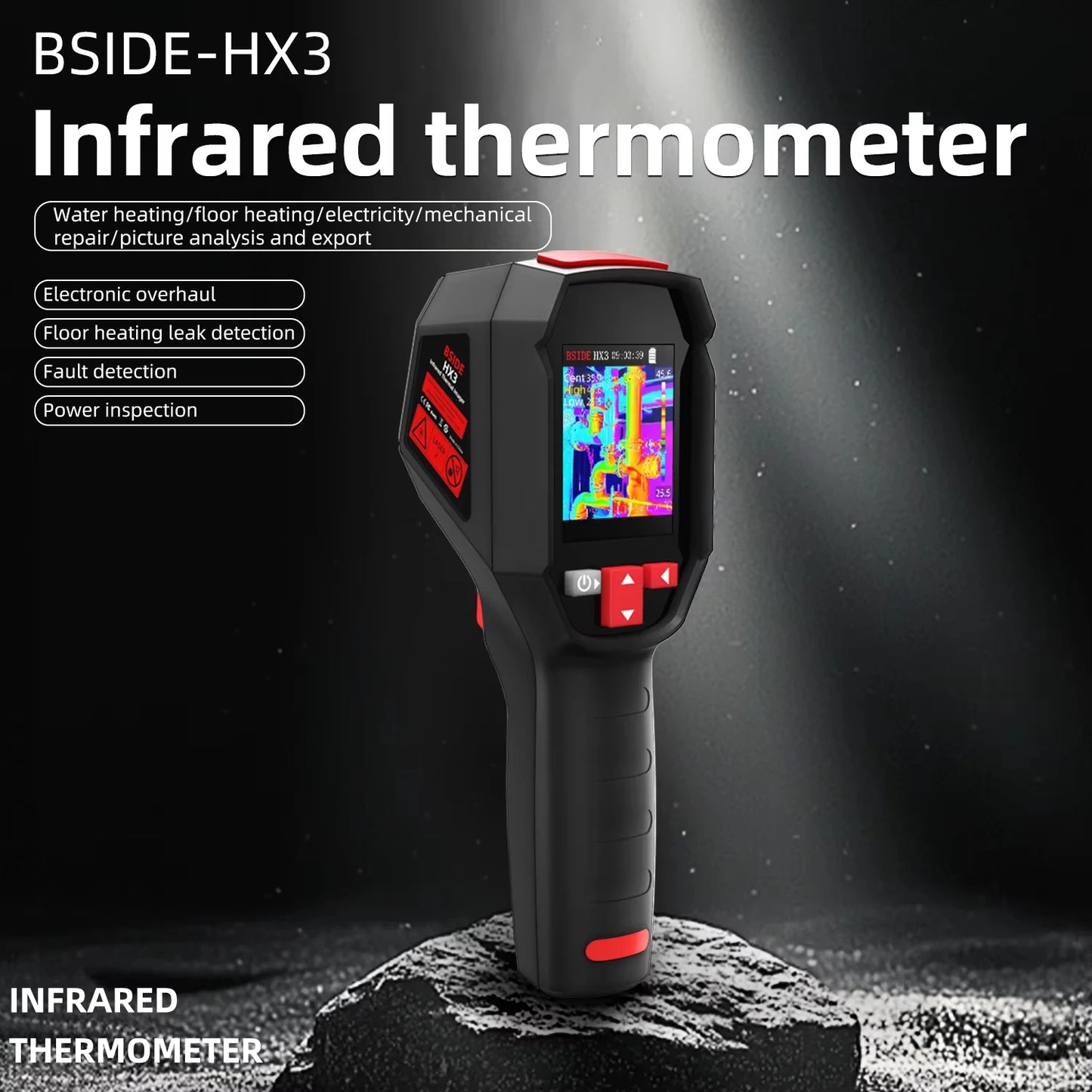 NEW Arrivals HX3 Thermal Imaging Thermometer High Precision Pipe Leak Detection 240x240 Thermal Resolution 2.4'' TFT Color Screen LED