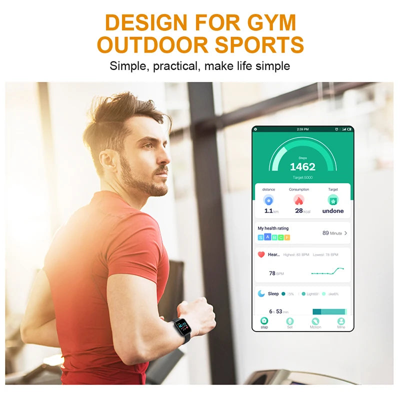 NEW Arrivals Smart Watch Women Waterproof Wrist Watches Men Smartwatch Electronic Clock Kids Fitness Tracker Watch For Xiaomi Huawei Bracelet