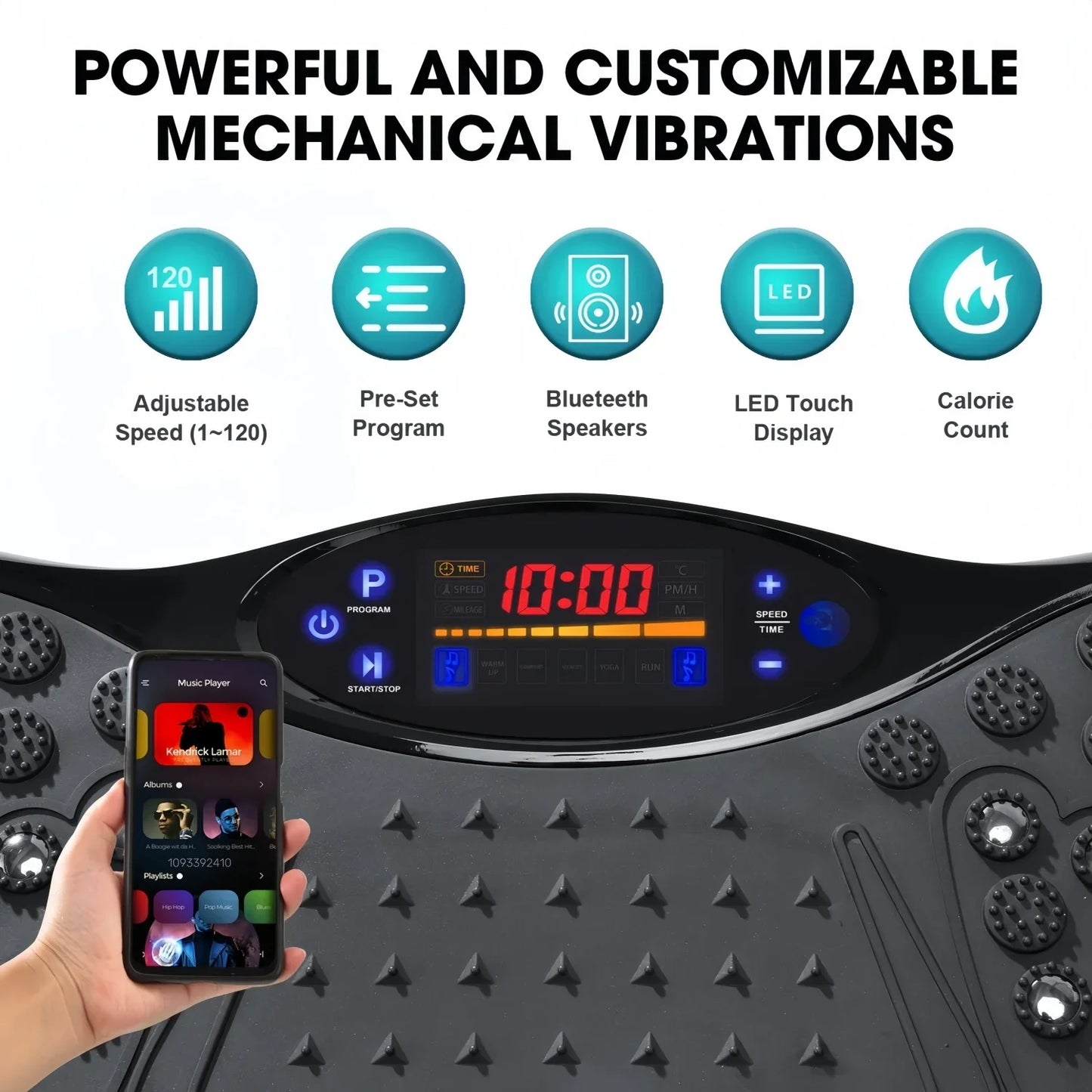 NEW Arrivals Top Quality Vibration Plate Exercise Machine,300-400 Lbs Capacity, Full Body Workout Vibration Platform for Lymphatic Drainage Home Training Exercise Yoga Weight Loss Toning Equipment