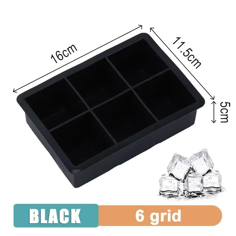 NEW Arrivals 4PCS Set 160 Grid Big Ice Tray Mold Giant Jumbo Large Food Grade Silicone Ice Cube Square Tray Mold DIY Ice Maker Ice Cube Tray for Cocktails