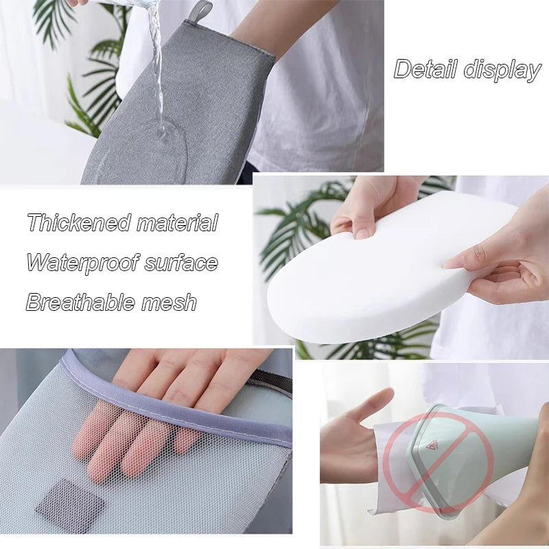 Washable Ironing Board Mini Anti-Scald Gloves Iron Pad Cover Heat-resistant Stain Resistant Ironing Board for Clothing Store