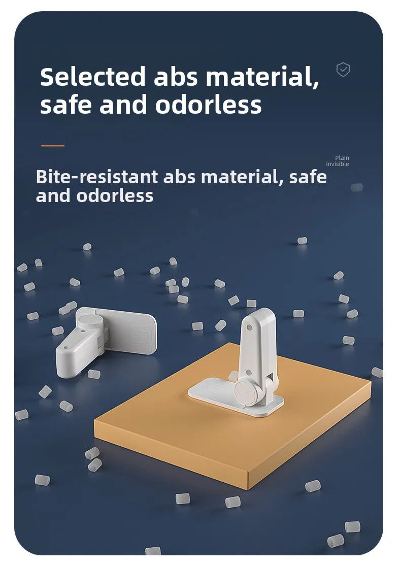 NEW Hot-Selling Household Children's General ABS Protective Device Anti-Opening Handle Locker 90 Degrees 180 Degrees Adjustable Lock Children Babies Safety Accessories Home Security Supplies